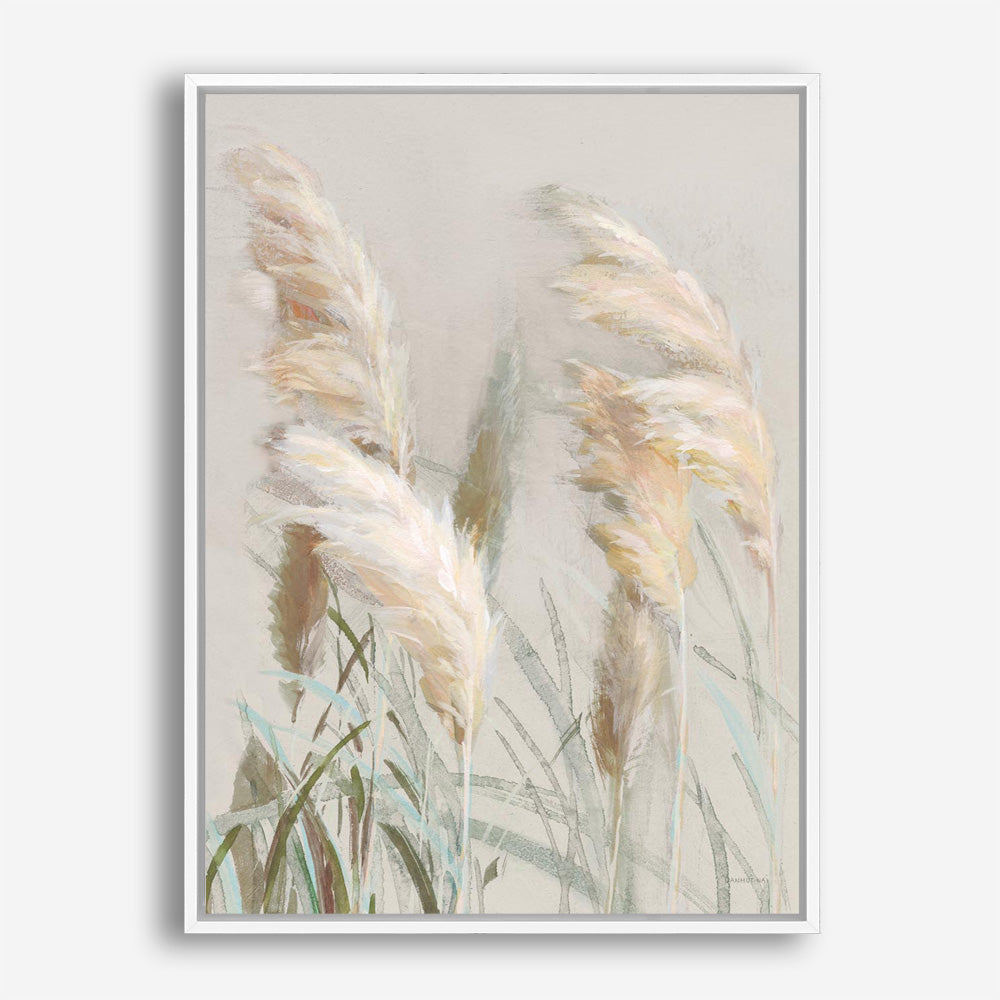 Neutral Pampas Grasses III Canvas Print