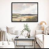 Dawn by the Water Neutral Canvas Print