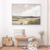 Dawn by the Water Neutral Canvas Print