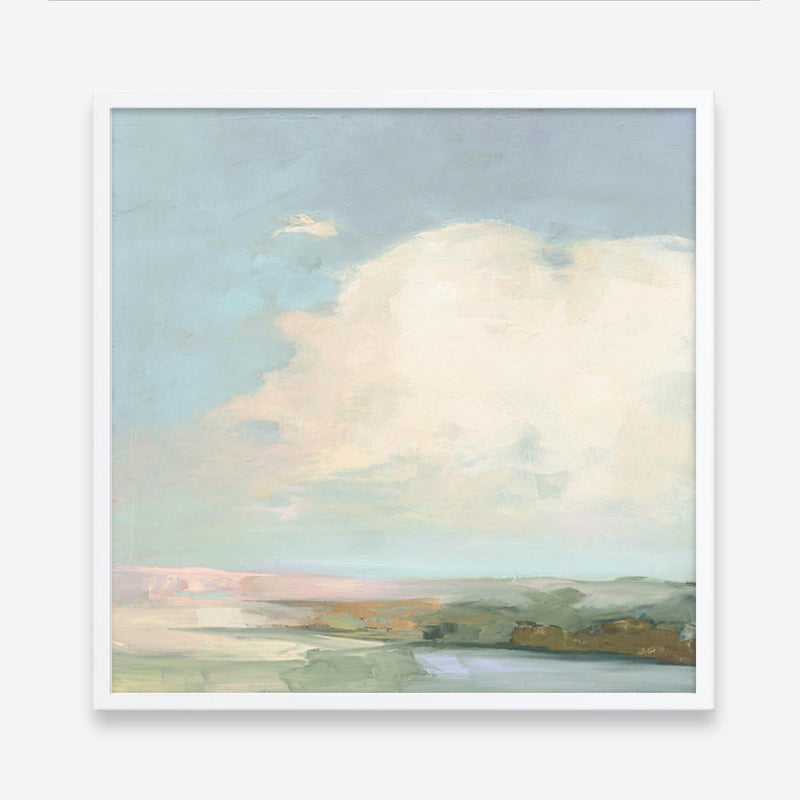 Colorful Horizon II Blue (Square) Art Print