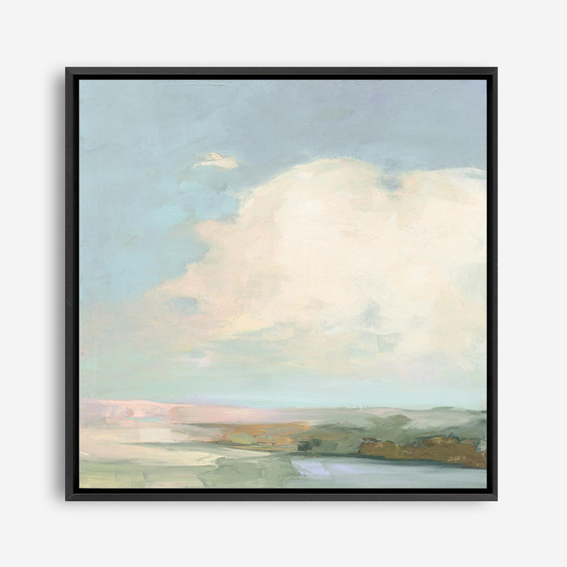 Colorful Horizon II Blue (Square) Canvas Print