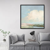 Colorful Horizon II Blue (Square) Canvas Print