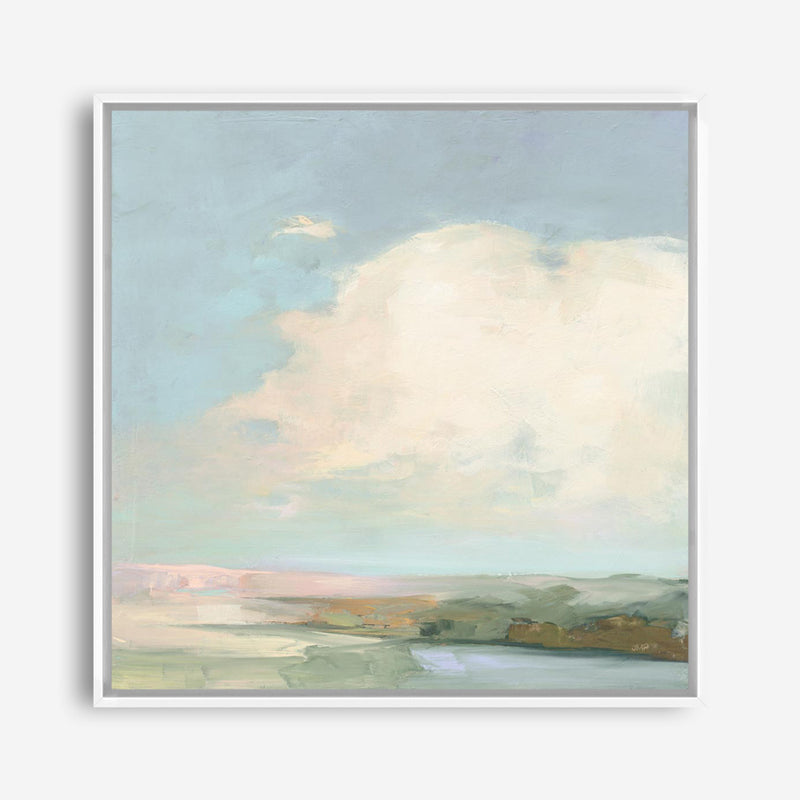 Colorful Horizon II Blue (Square) Canvas Print