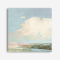 Colorful Horizon II Blue (Square) Canvas Wall Art Print