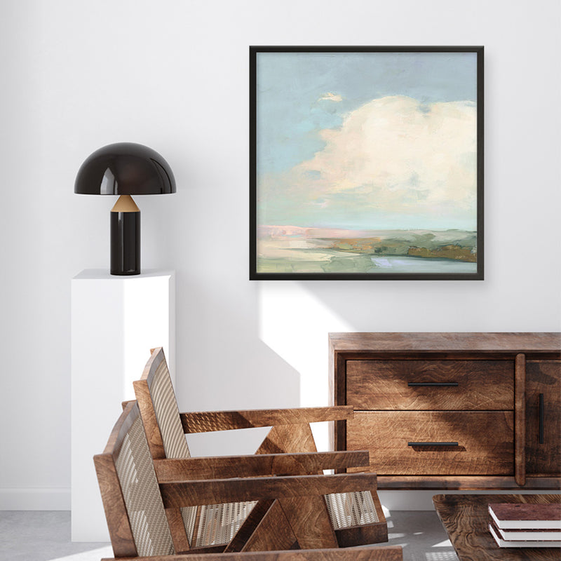 Colorful Horizon II Blue (Square) Art Print