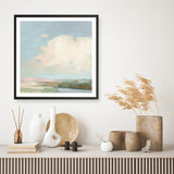 Colorful Horizon II Blue (Square) Art Print