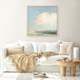 Colorful Horizon II Blue (Square) Art Print