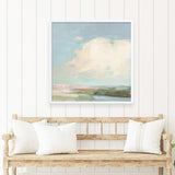 Colorful Horizon II Blue (Square) Art Print