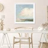 Colorful Horizon II Blue (Square) Art Print
