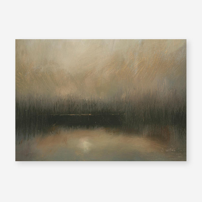 Evening Landscape Abstract Crop Art Print