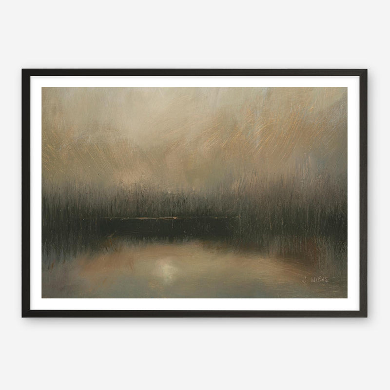 Evening Landscape Abstract Crop Art Print