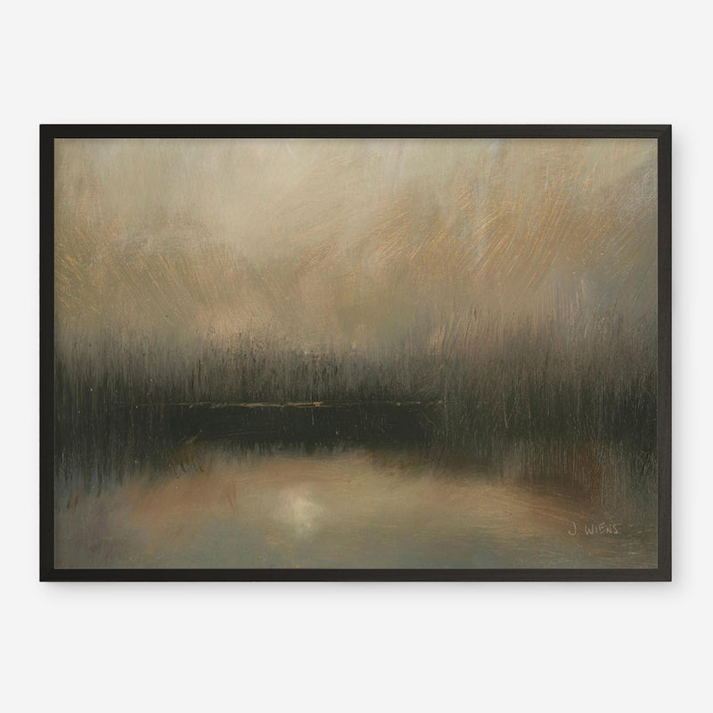 Evening Landscape Abstract Crop Art Print