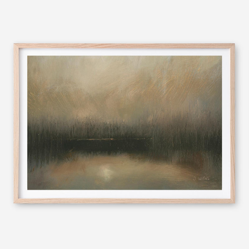 Evening Landscape Abstract Crop Art Print