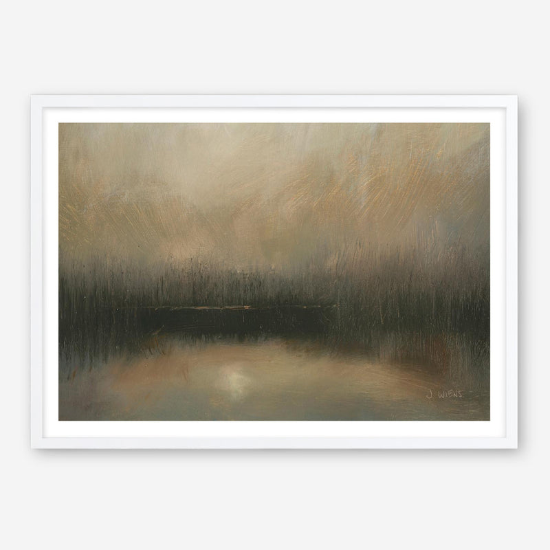 Evening Landscape Abstract Crop Art Print