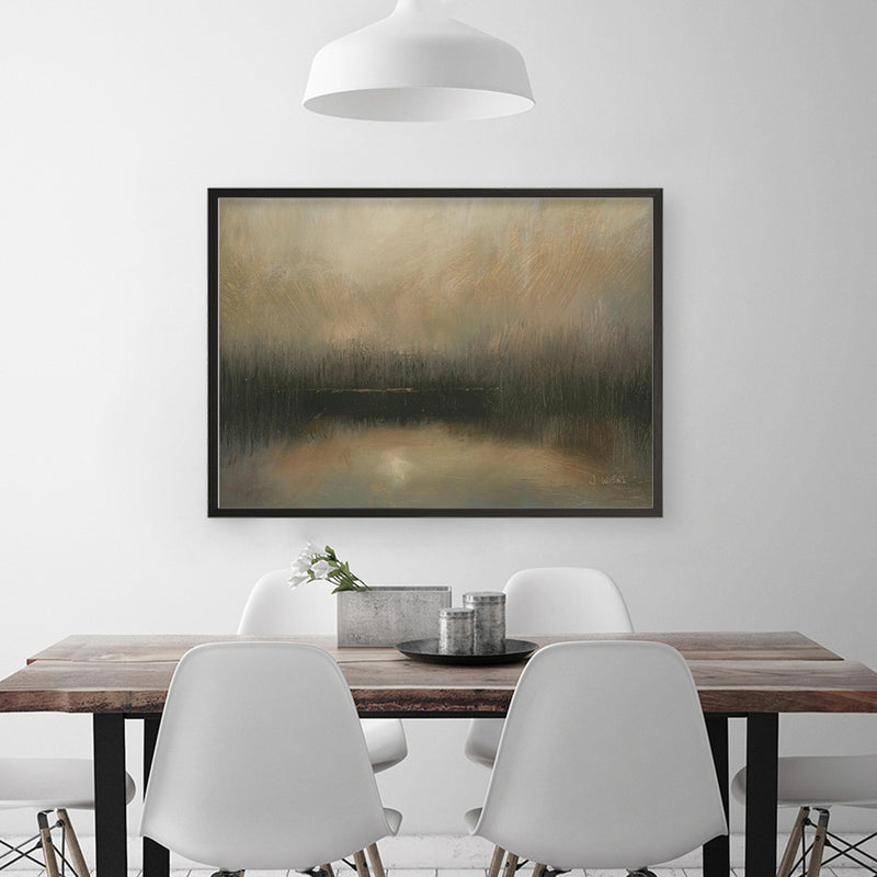 Evening Landscape Abstract Crop Art Print