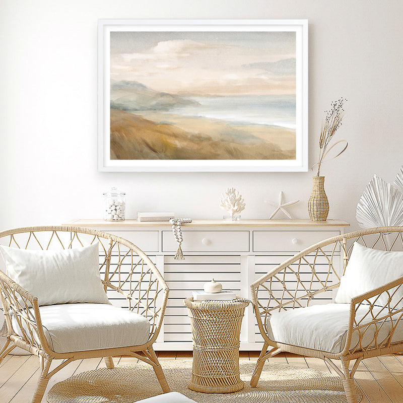 Misty on the Headlands Art Print