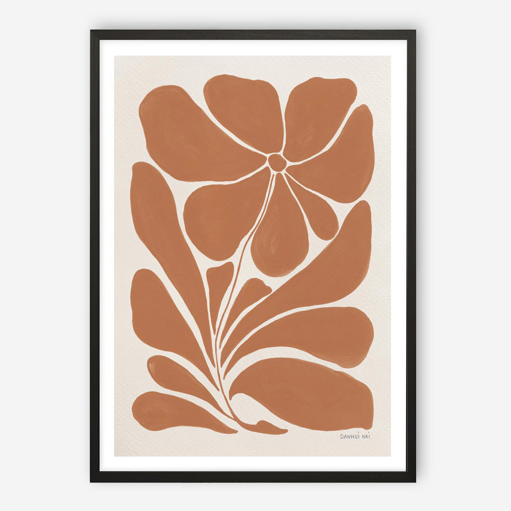 Blooming Joy I Terracotta Art Print