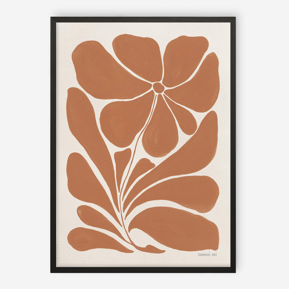 Blooming Joy I Terracotta Art Print