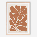 Blooming Joy I Terracotta Art Print