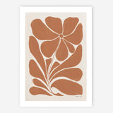 Blooming Joy I Terracotta Art Print