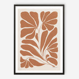 Blooming Joy II Terracotta Art Print