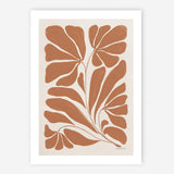 Blooming Joy II Terracotta Art Print