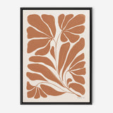 Blooming Joy II Terracotta Canvas Print