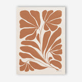 Blooming Joy II Terracotta Canvas Print