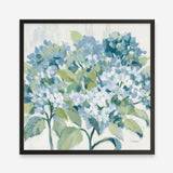 Romantic Hydrangeas Blue (Square) Art Print