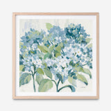 Romantic Hydrangeas Blue (Square) Art Print