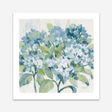 Romantic Hydrangeas Blue (Square) Art Print