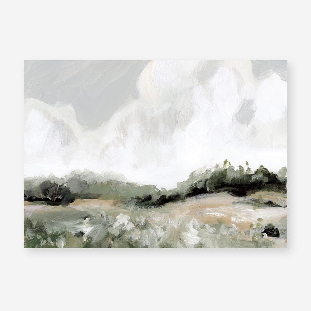 Soft Summer Sky Neutral Art Print