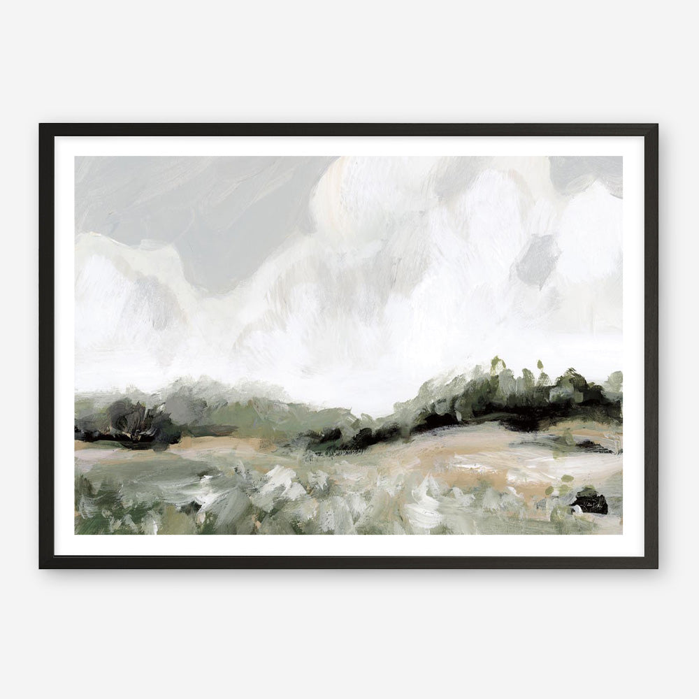 Soft Summer Sky Neutral Art Print