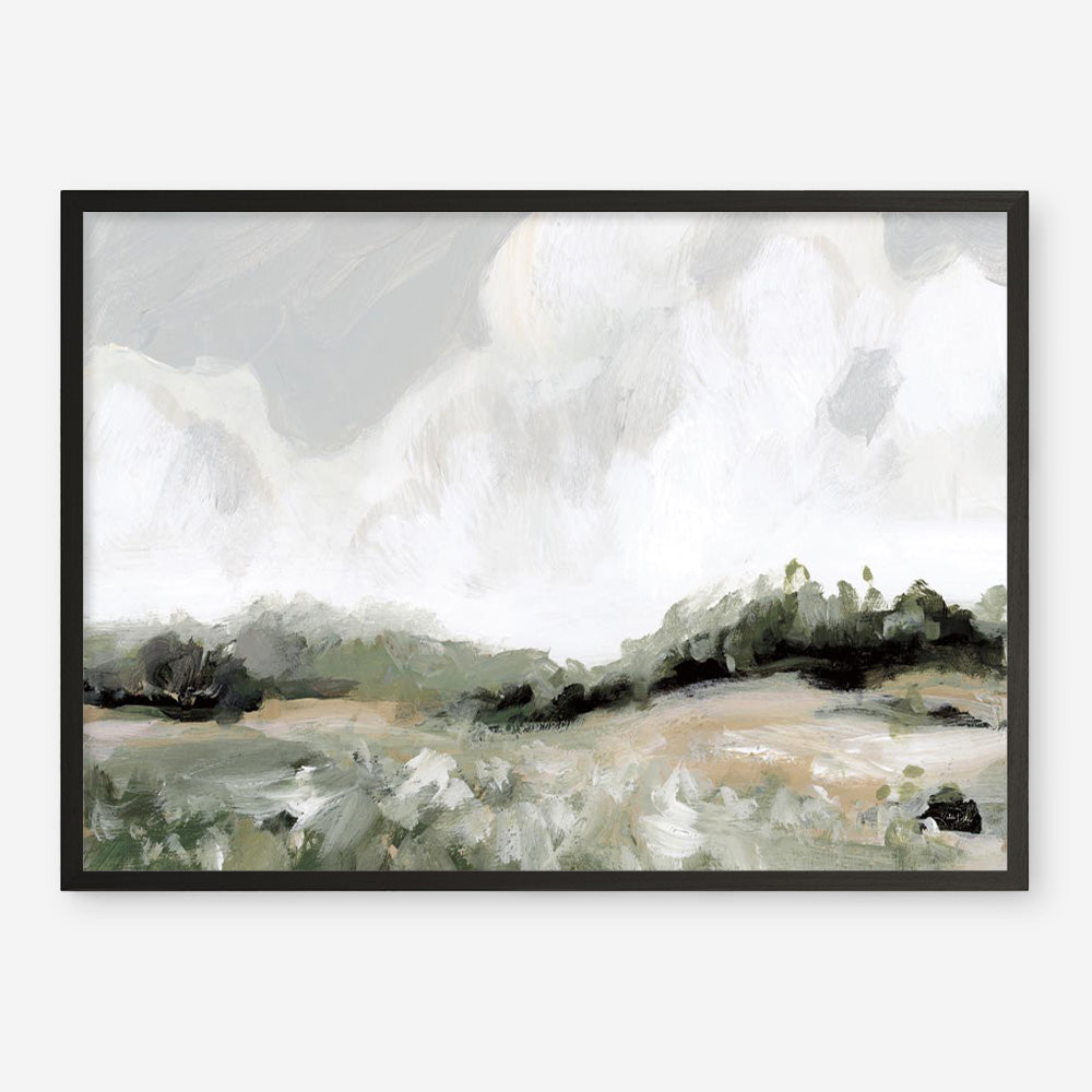Soft Summer Sky Neutral Art Print