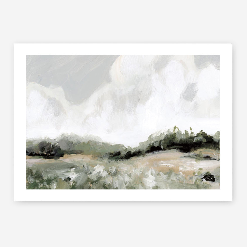 Soft Summer Sky Neutral Art Print