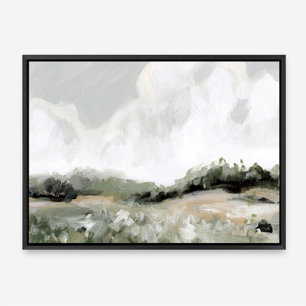 Soft Summer Sky Neutral Canvas Print