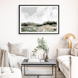 Soft Summer Sky Neutral Art Print