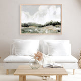 Soft Summer Sky Neutral Art Print