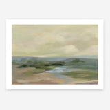 Muted Green Landscape Art Print