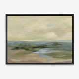 Muted Green Landscape Canvas Print