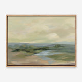Muted Green Landscape Canvas Print