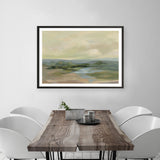Muted Green Landscape Art Print