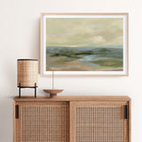 Muted Green Landscape Art Print