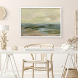 Muted Green Landscape Art Print