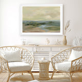 Muted Green Landscape Art Print