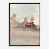 Monochromatic Farm View II Art Print