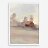 Monochromatic Farm View II Art Print