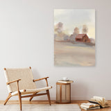 Monochromatic Farm View II Canvas Print