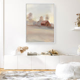 Monochromatic Farm View II Canvas Print
