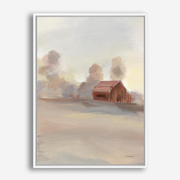 Monochromatic Farm View II Canvas Print